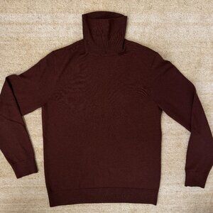 Club Monaco Merinowool Turtleneck - Size: Medium, Color: Rust
